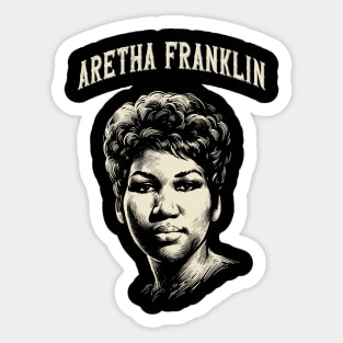 aretha franklin Sticker